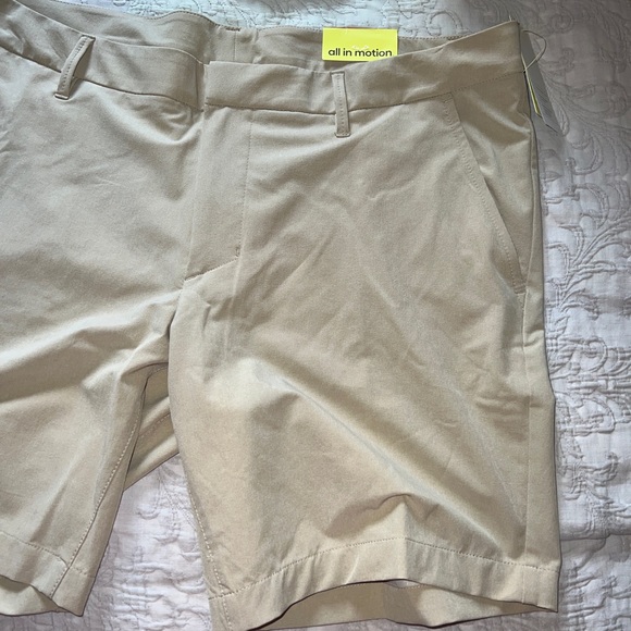 All in Motion Men's Size 40 Beige Moisture Wicking Golf Shorts - Picture 5 of 11